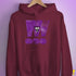 Lesbian Labrys Pride Grunge Exclamation Points Hoodie - Maroon